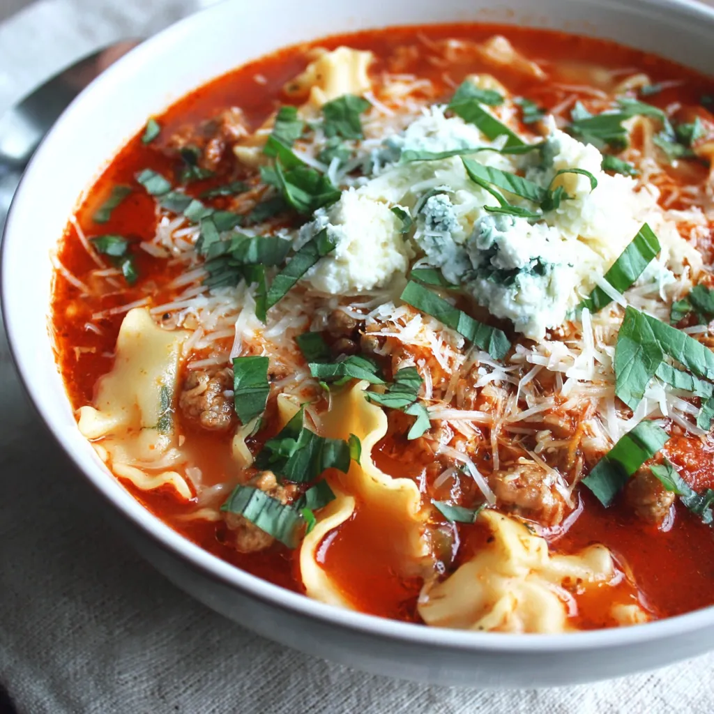 Hearty Lasagna Soup