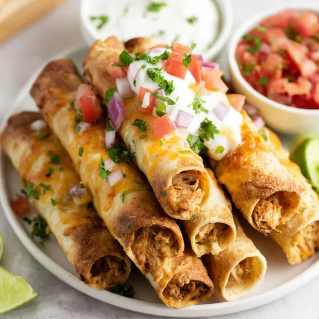 Crispy Chicken Taquitos