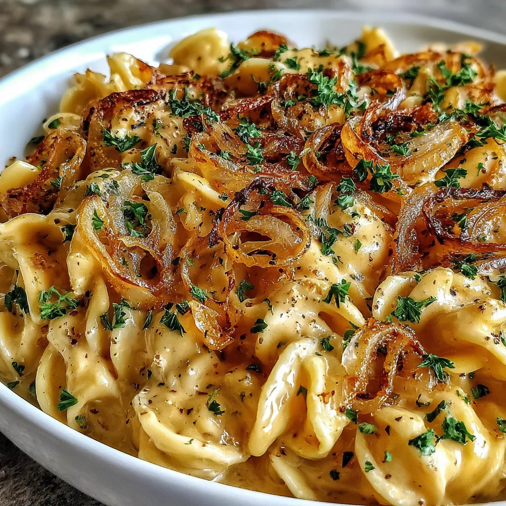 French Onion Creamy Pasta