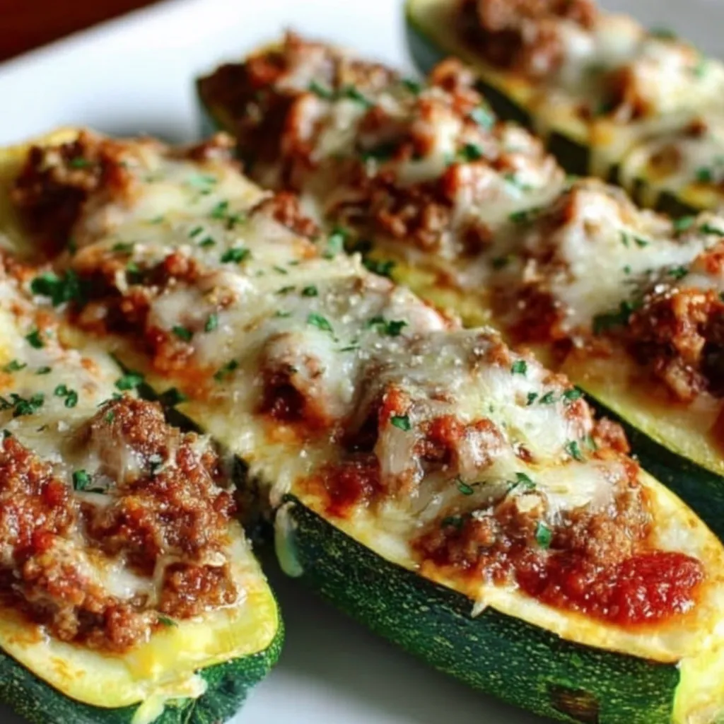 Easy Stuffed Zucchini Boats