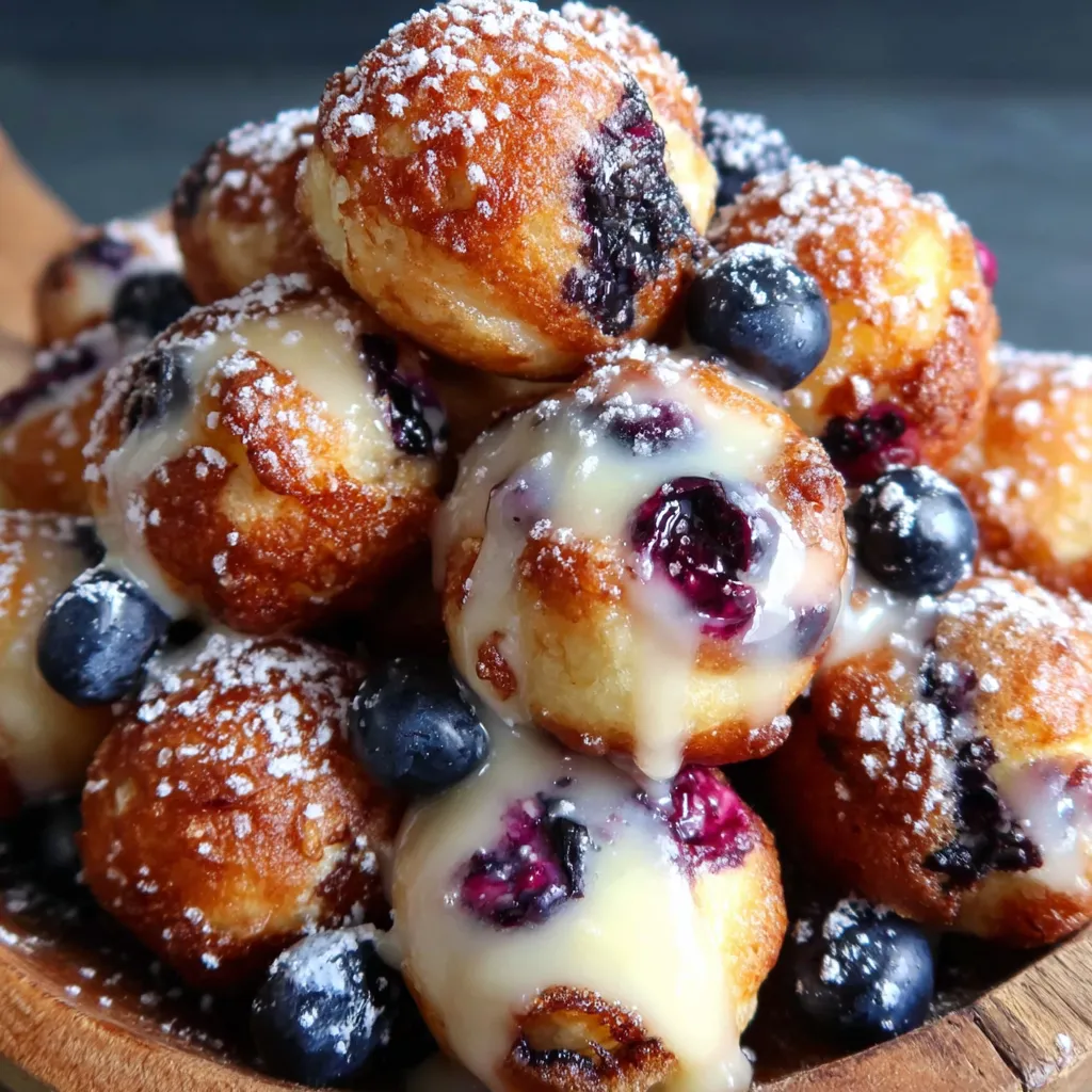 Baked Blueberry Fritter Bites