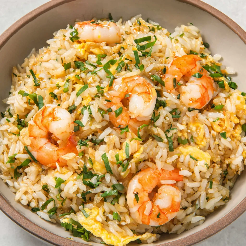Garlic Butter Shrimp Fried Rice