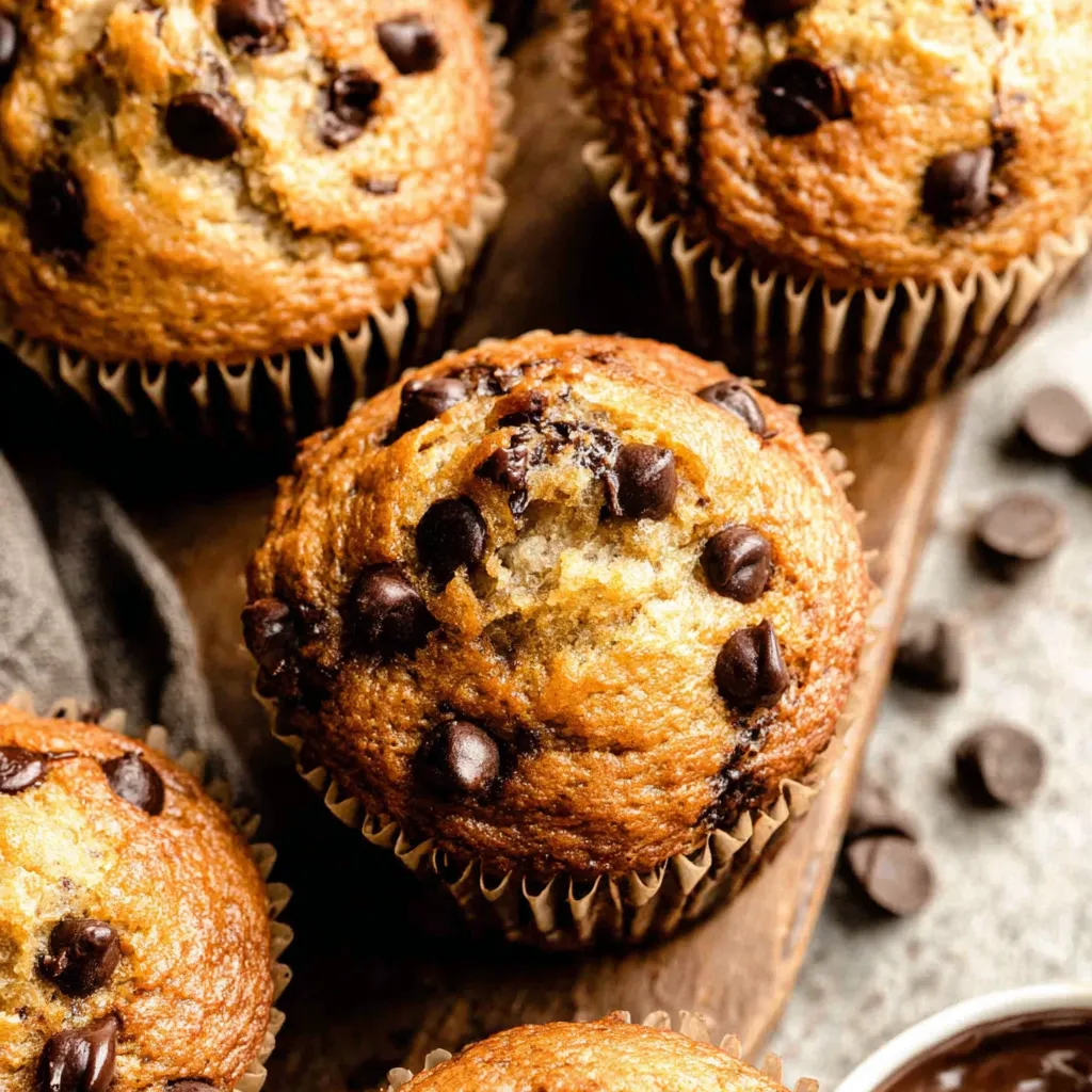 Banana Chocolate Chip Muffins
