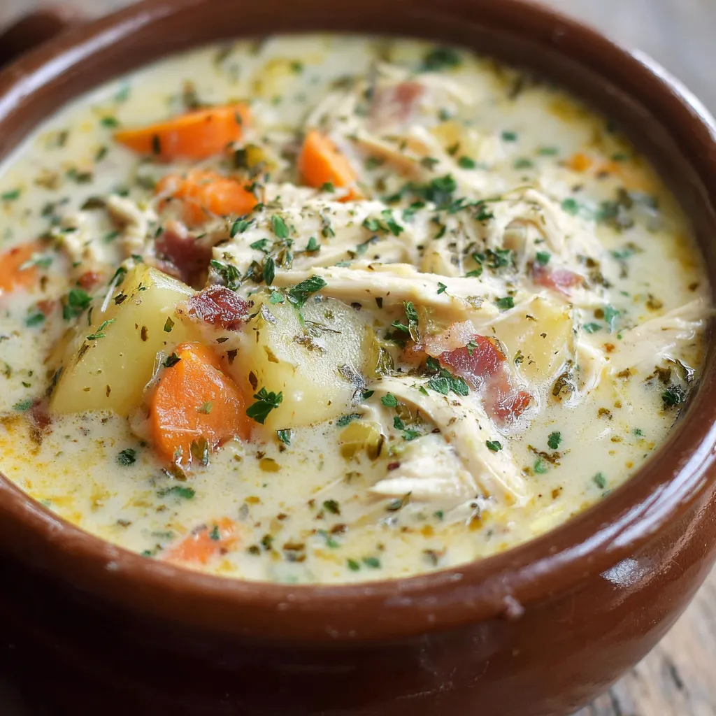 Hearty Chicken Potato Soup