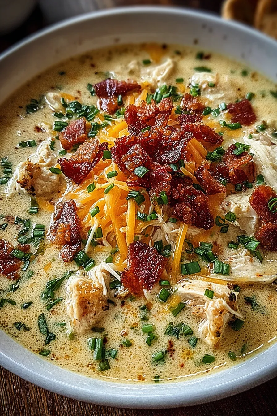 Close up of spoonful of creamy soup showing texture