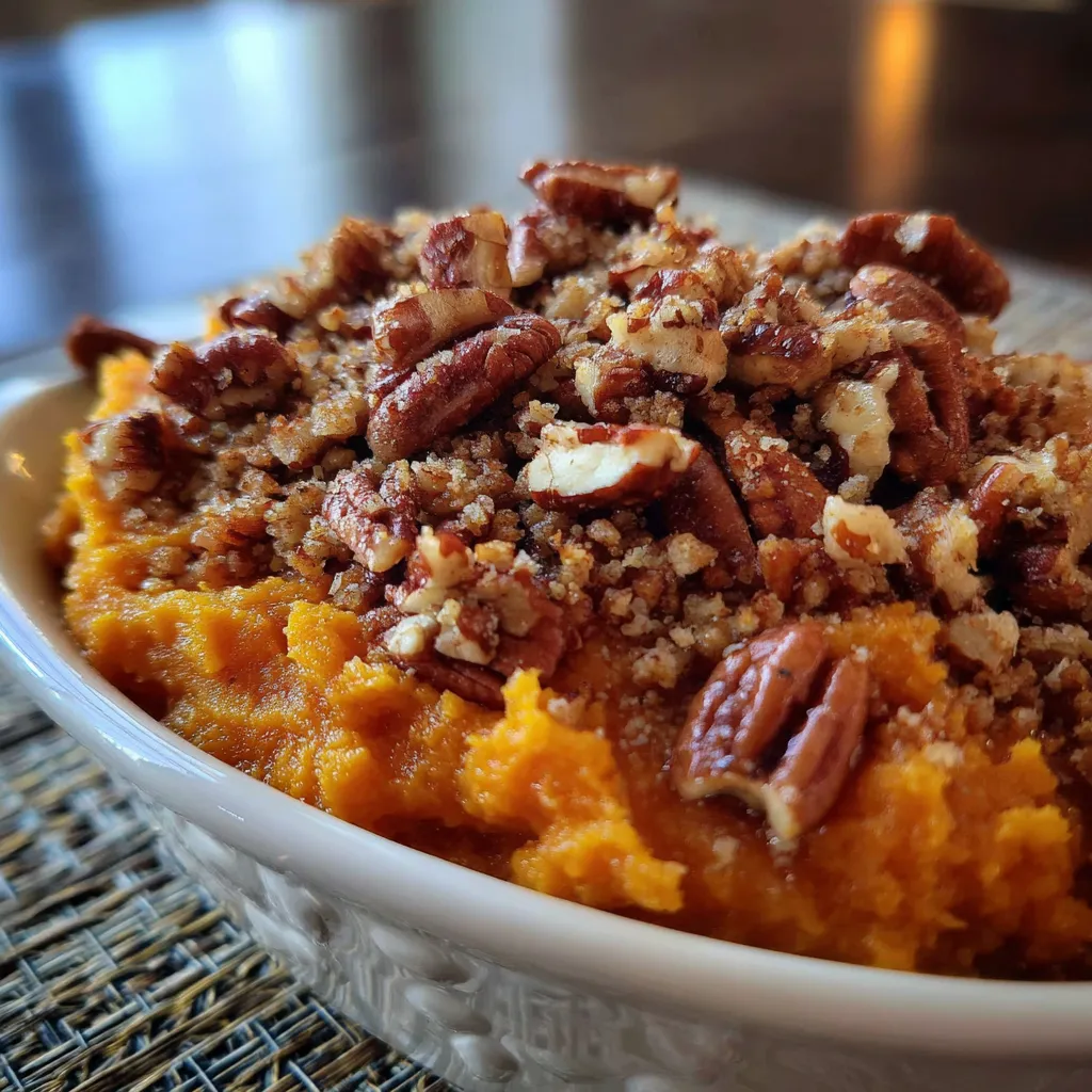 Maple Pecan Sweet Potato Casserole