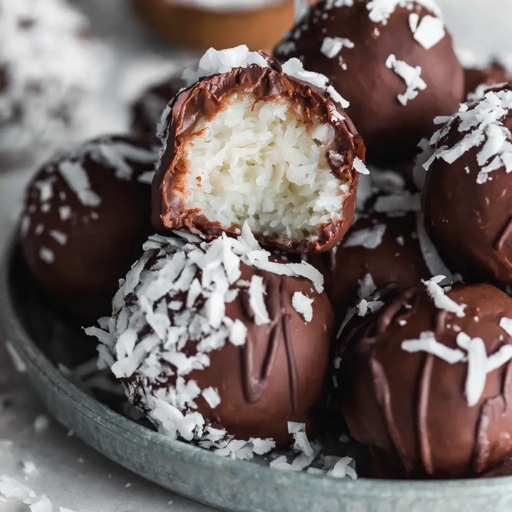 Chocolate Covered Coconut Balls
