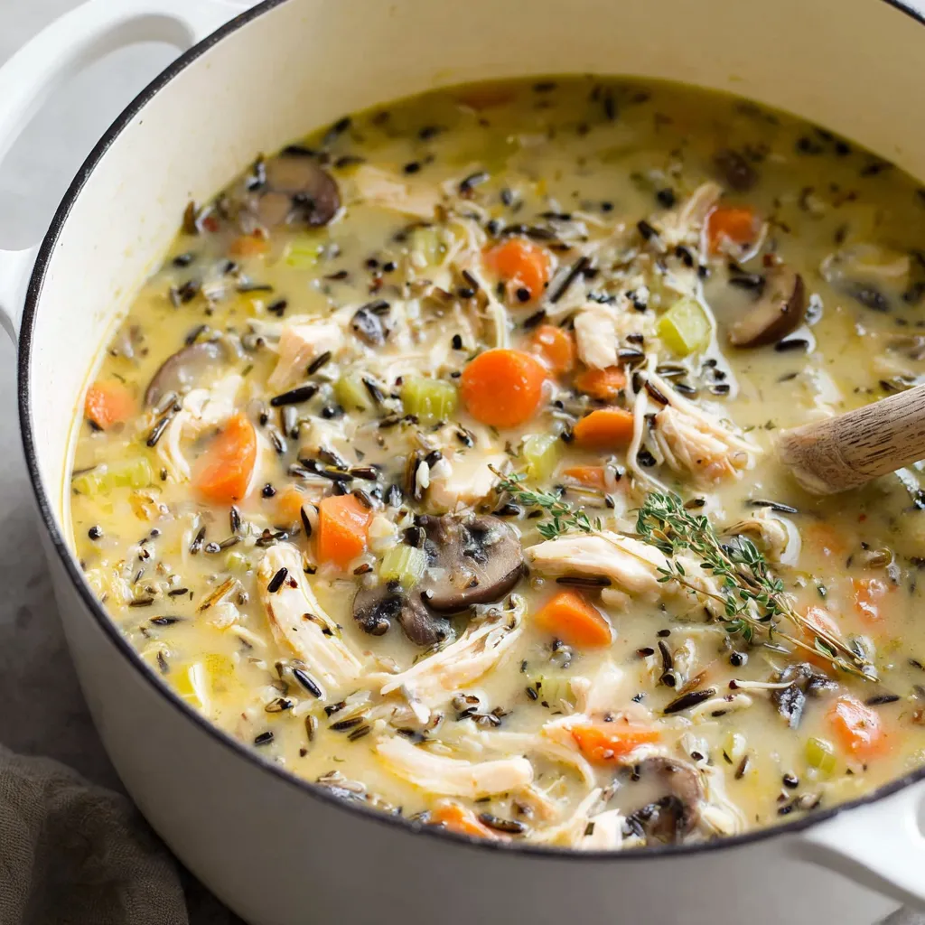 Leftover Turkey Wild Rice Soup