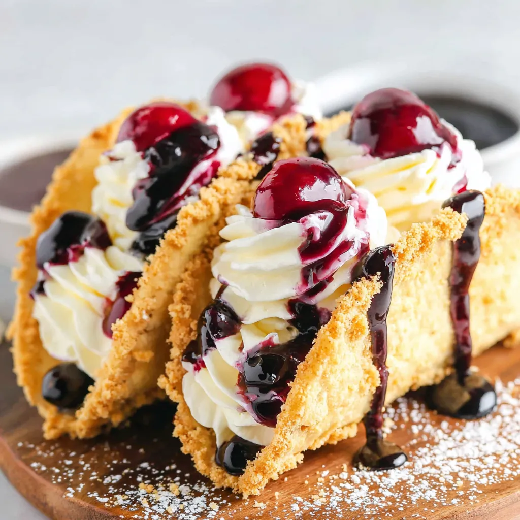 Blueberry Cheesecake Tacos