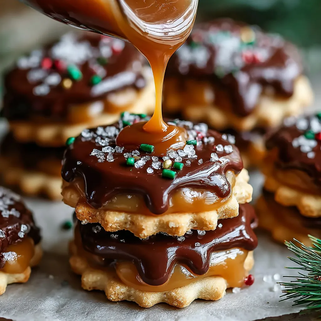 Decadent Caramel Ritz Cracker Christmas Cookies to Savor