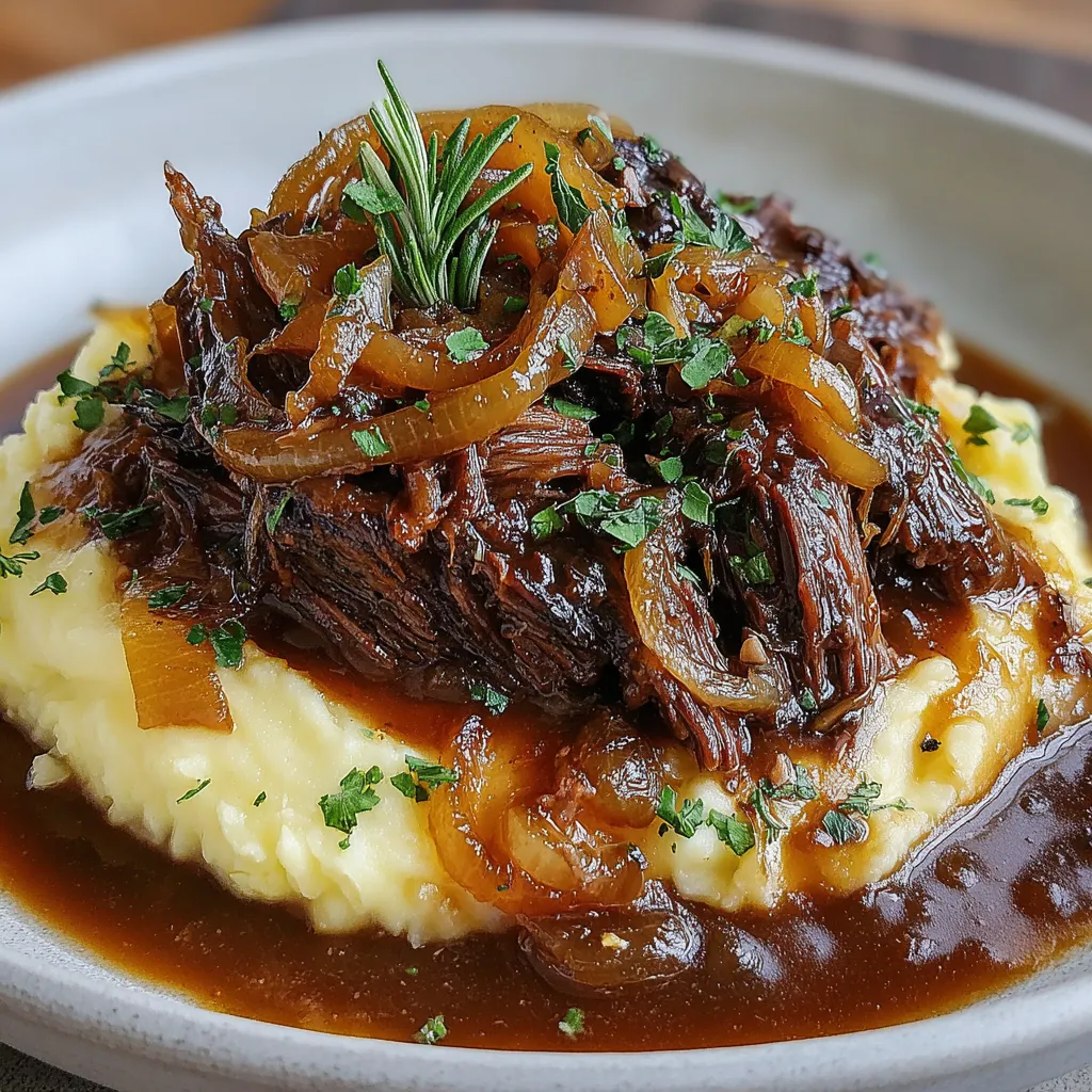 Slow Cooker French Onion Pot Roast