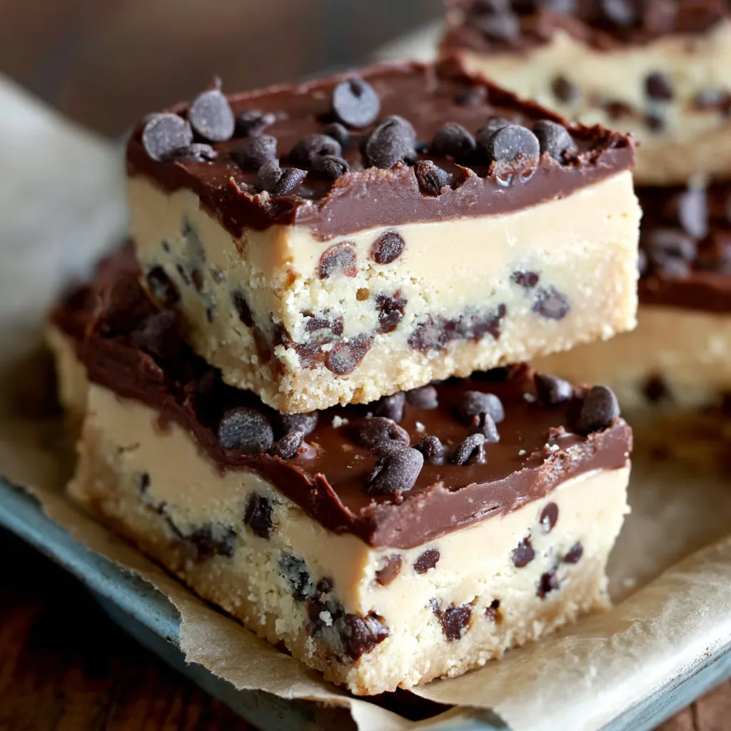 Chocolate Chip Cookie Dough Bars