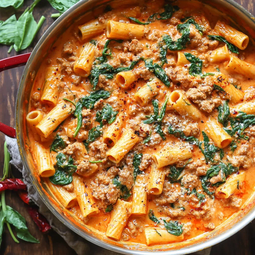 Creamy Sausage Rigatoni (One-Pan, 30-Minute Meal)