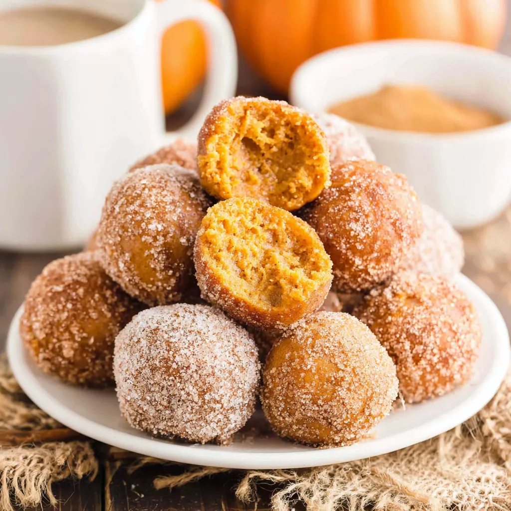 Baked Pumpkin Spice Donut Holes