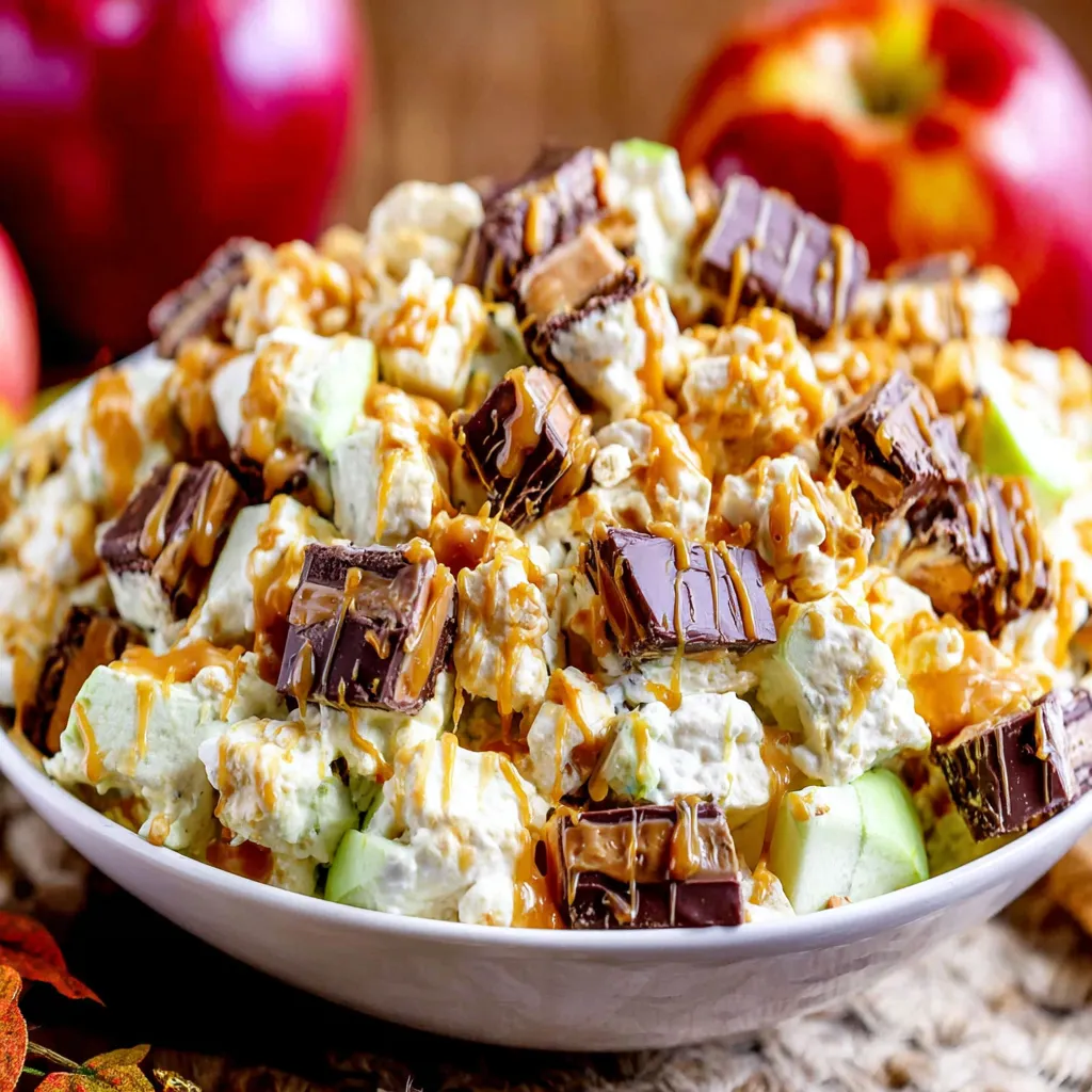 Snickers Caramel Apple Salad