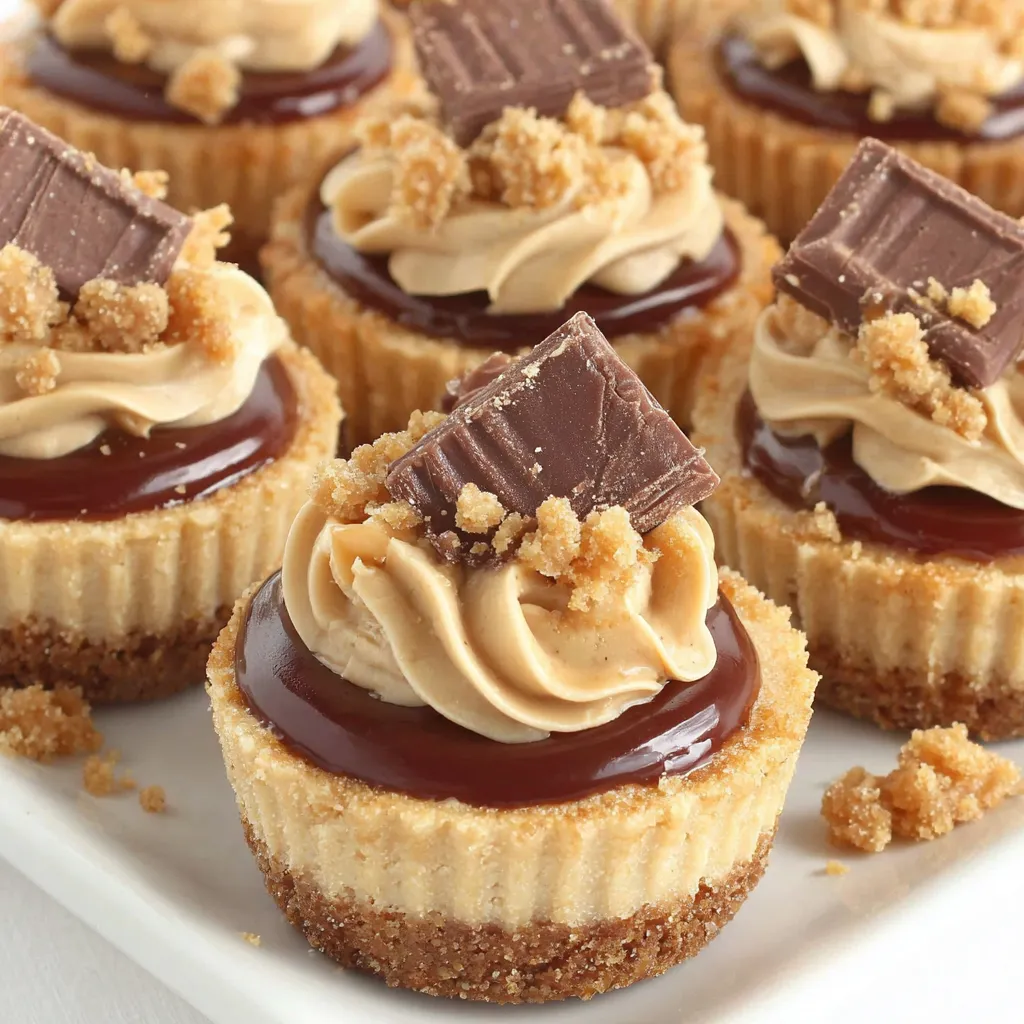 Mini Peanut Butter Cheesecakes