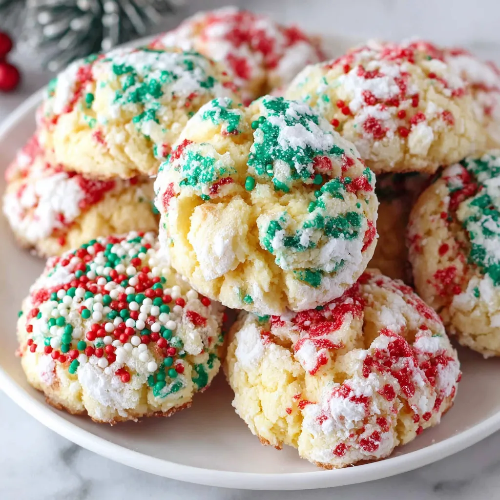 Christmas Ooey Gooey Butter Cookies