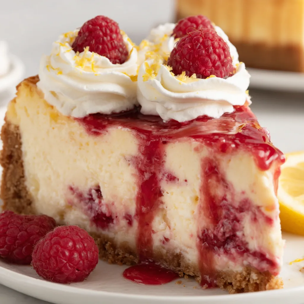 Lemon Raspberry Cheesecake