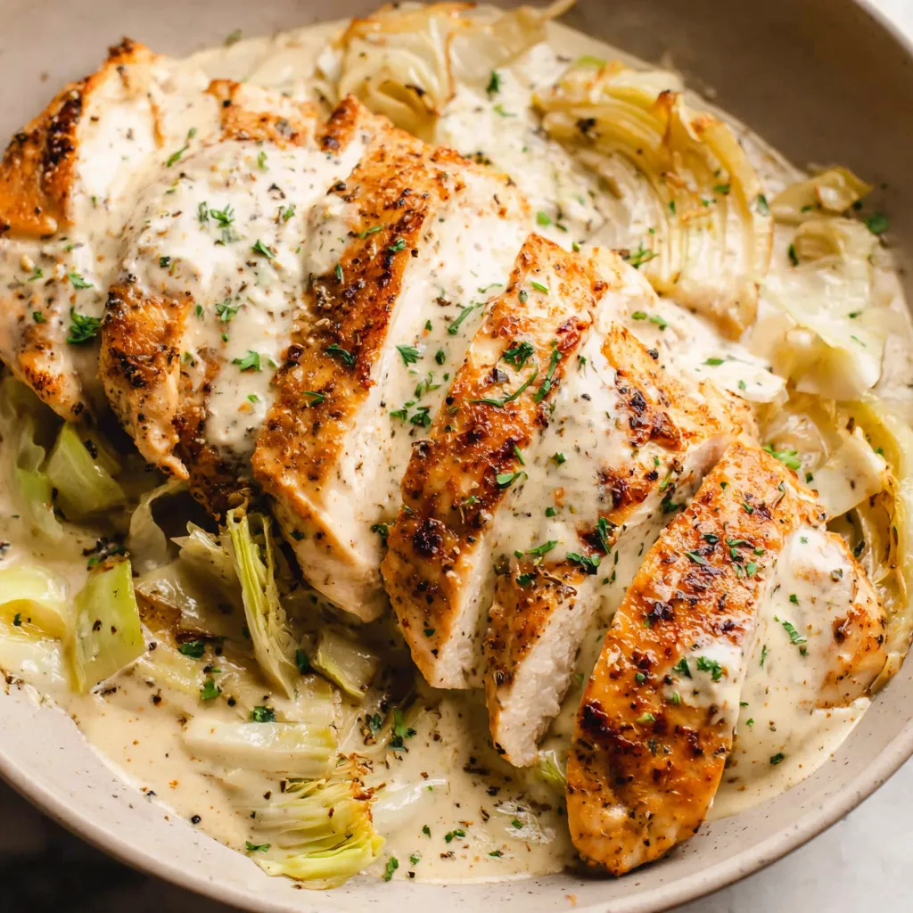 Chicken with Creamy Leek Sauce