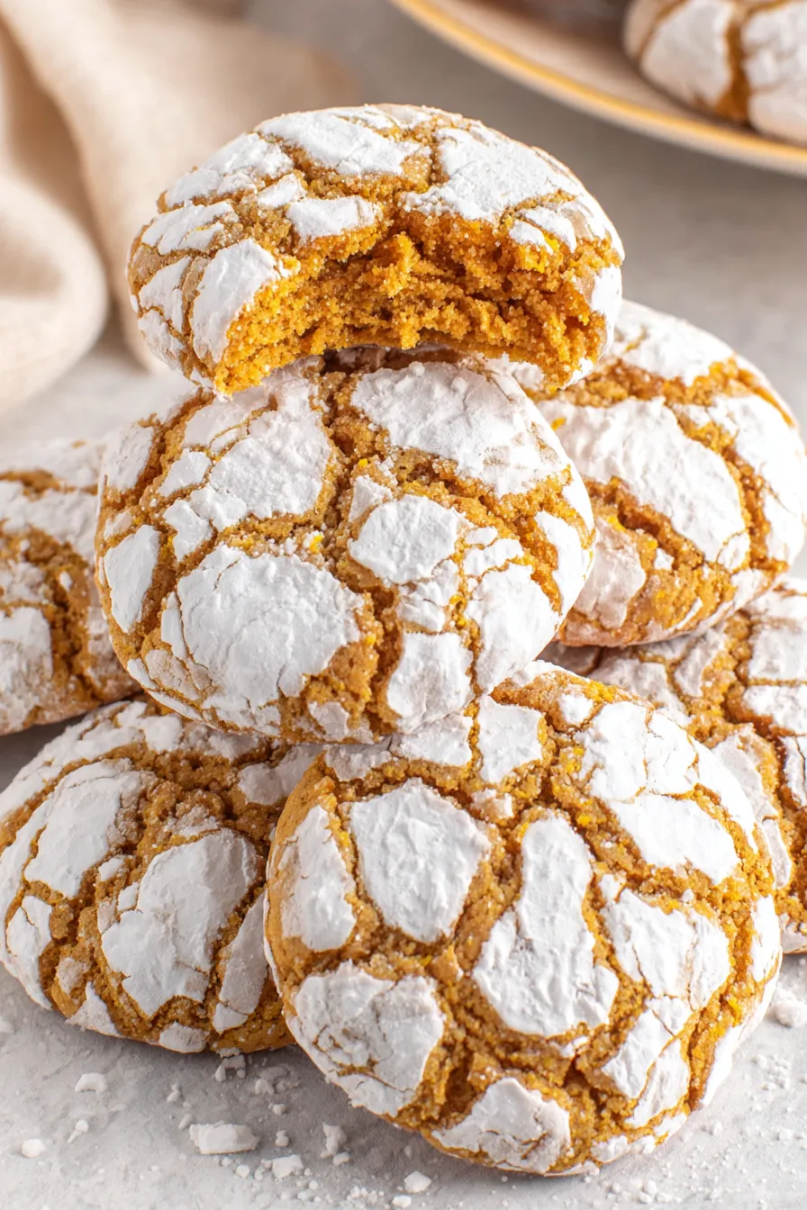 Two hands rolling cookie dough in powdered sugar