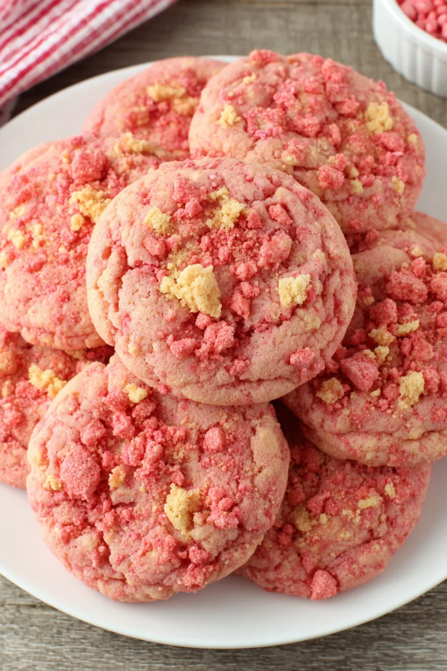Close-up of cookie topping and texture