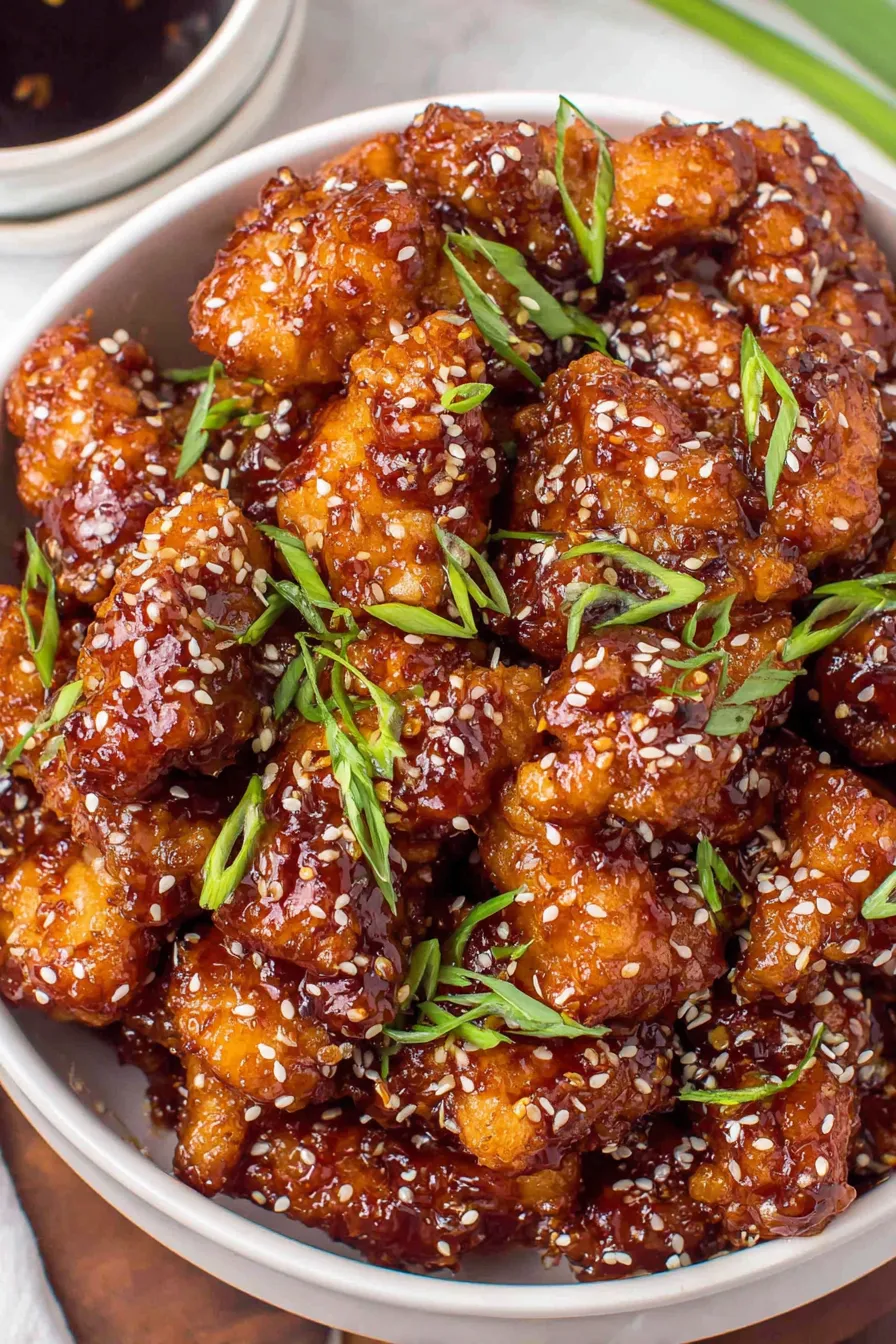 Sauce simmering in saucepan with ginger and garlic