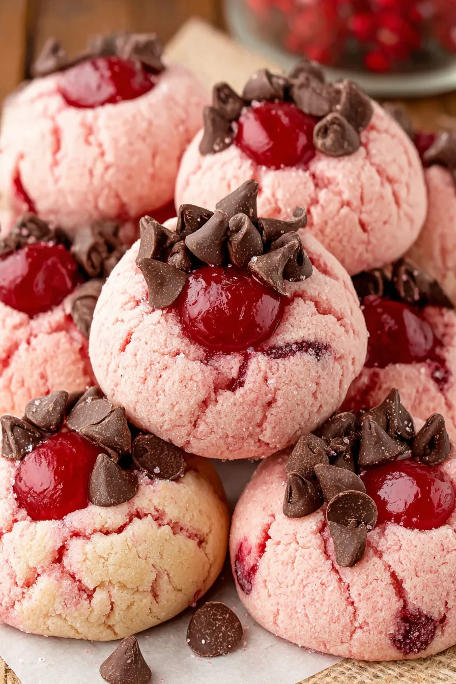 Chopped maraschino cherries and dough on a table