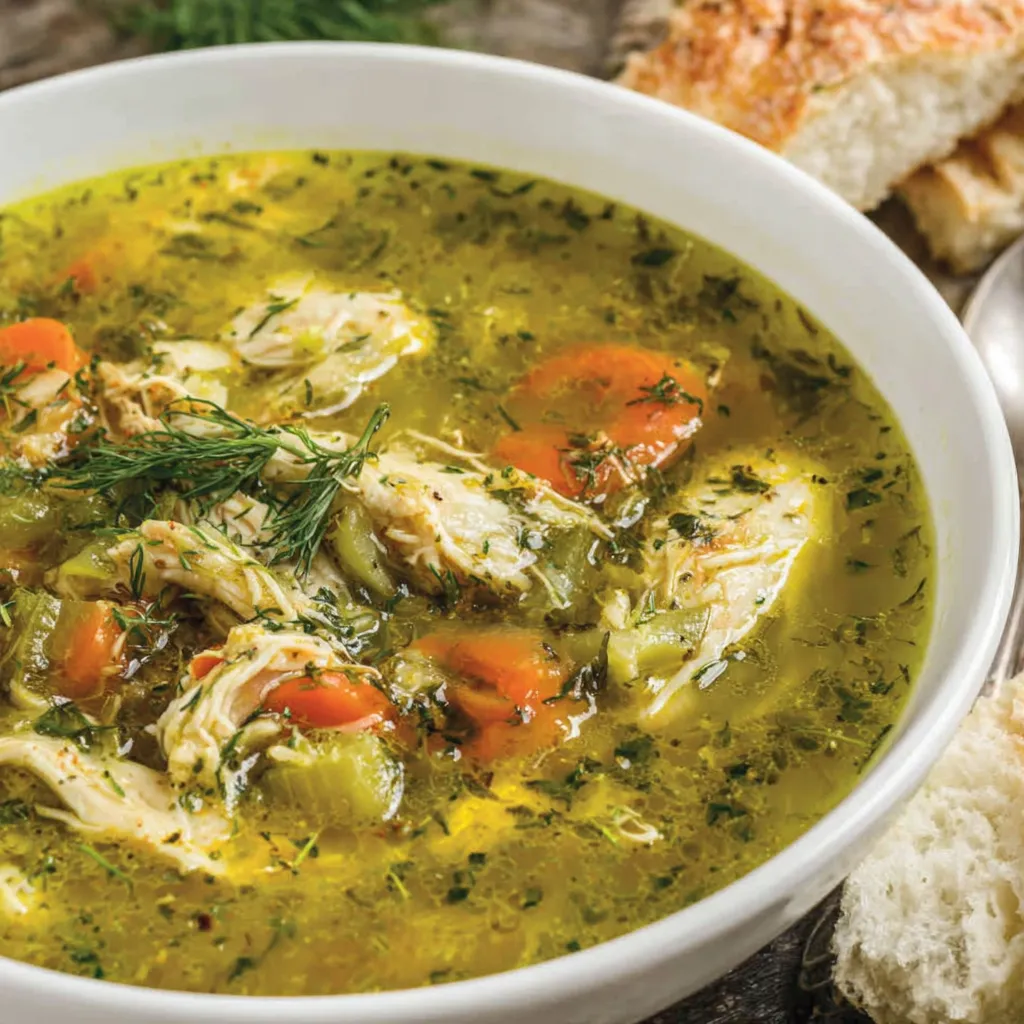 Classic Roasted Chicken Soup