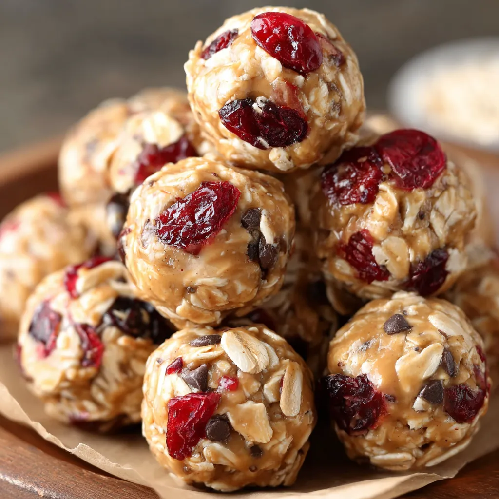 Cranberry Almond Energy Bites