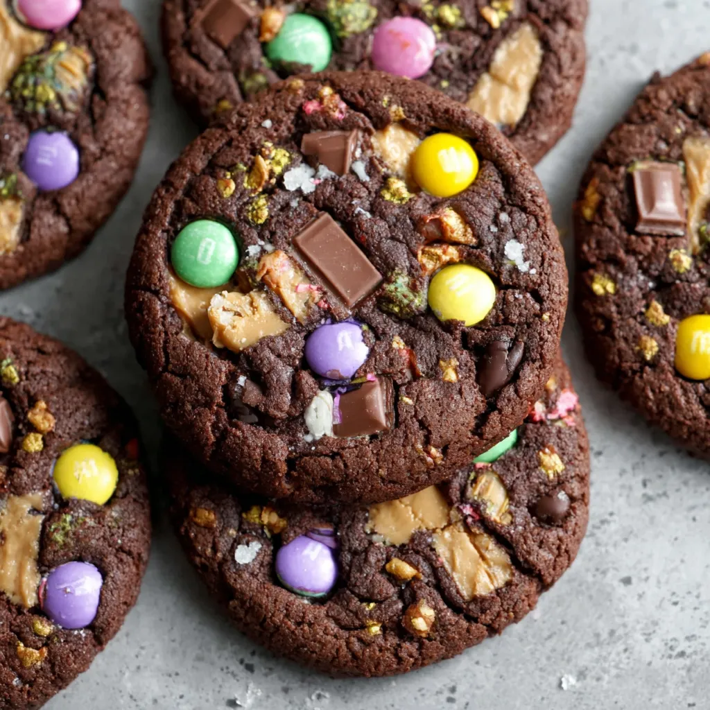 Chocolate Monster Cookies