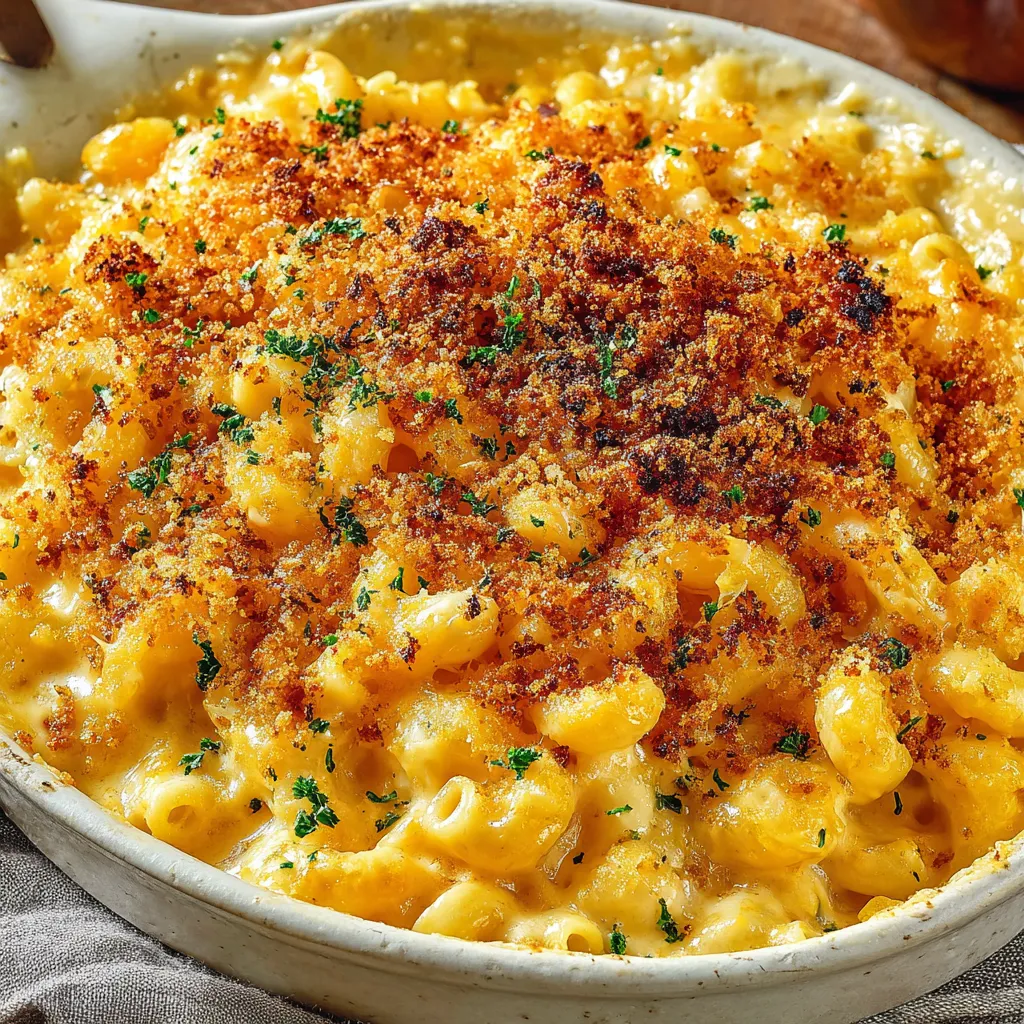 Baked Mac and Cheese with a Crunch