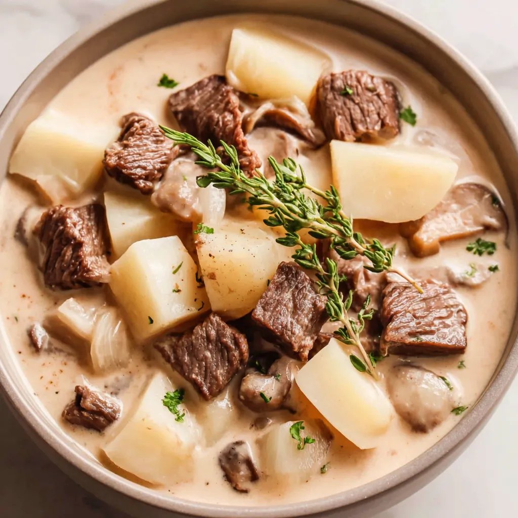 Creamy Steak & Potato Soup