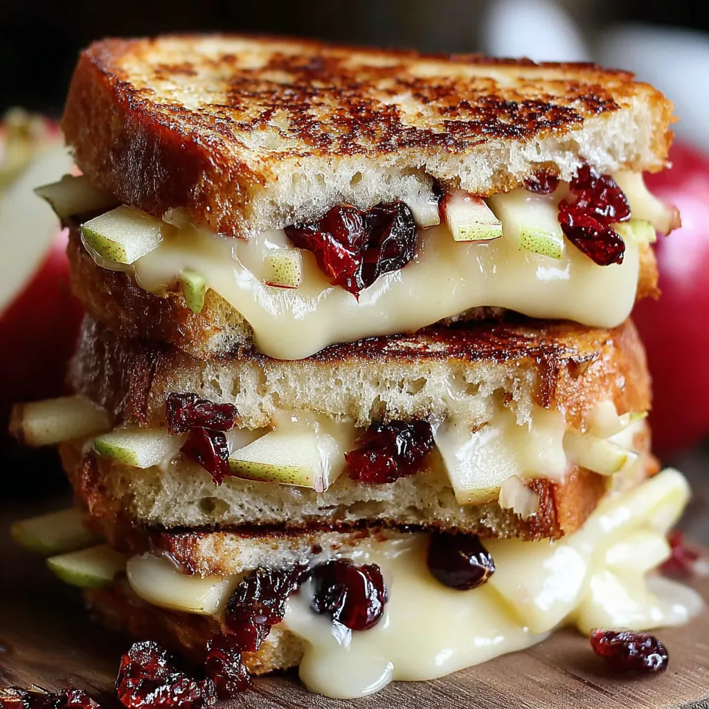 Apple and Cranberry Grilled Cheese