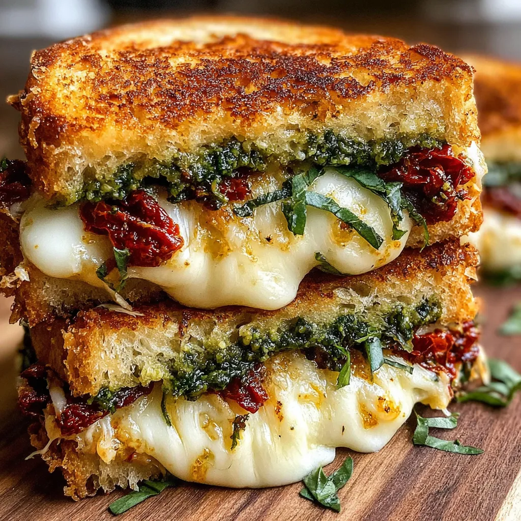 Sun-Dried Tomato Bacon Pesto Grilled Cheese