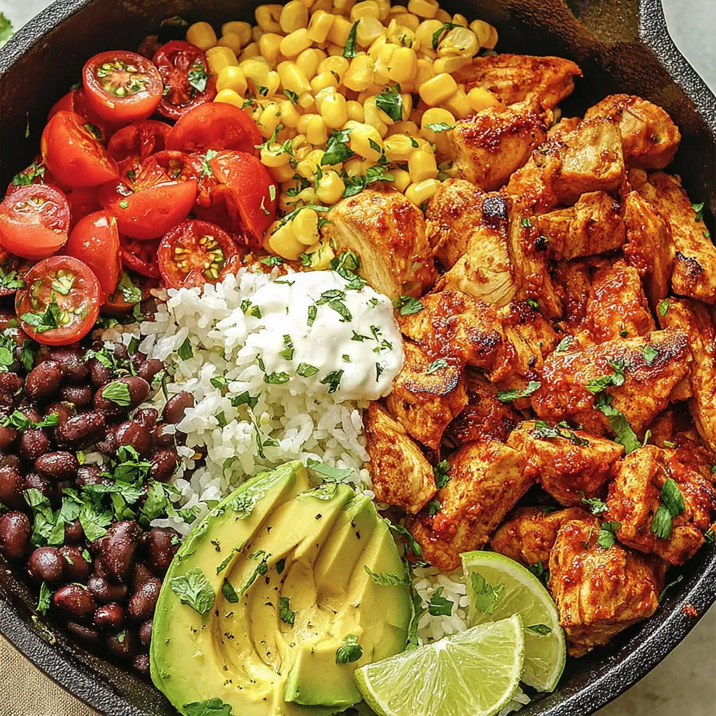 Healthy Chicken Taco Bowls