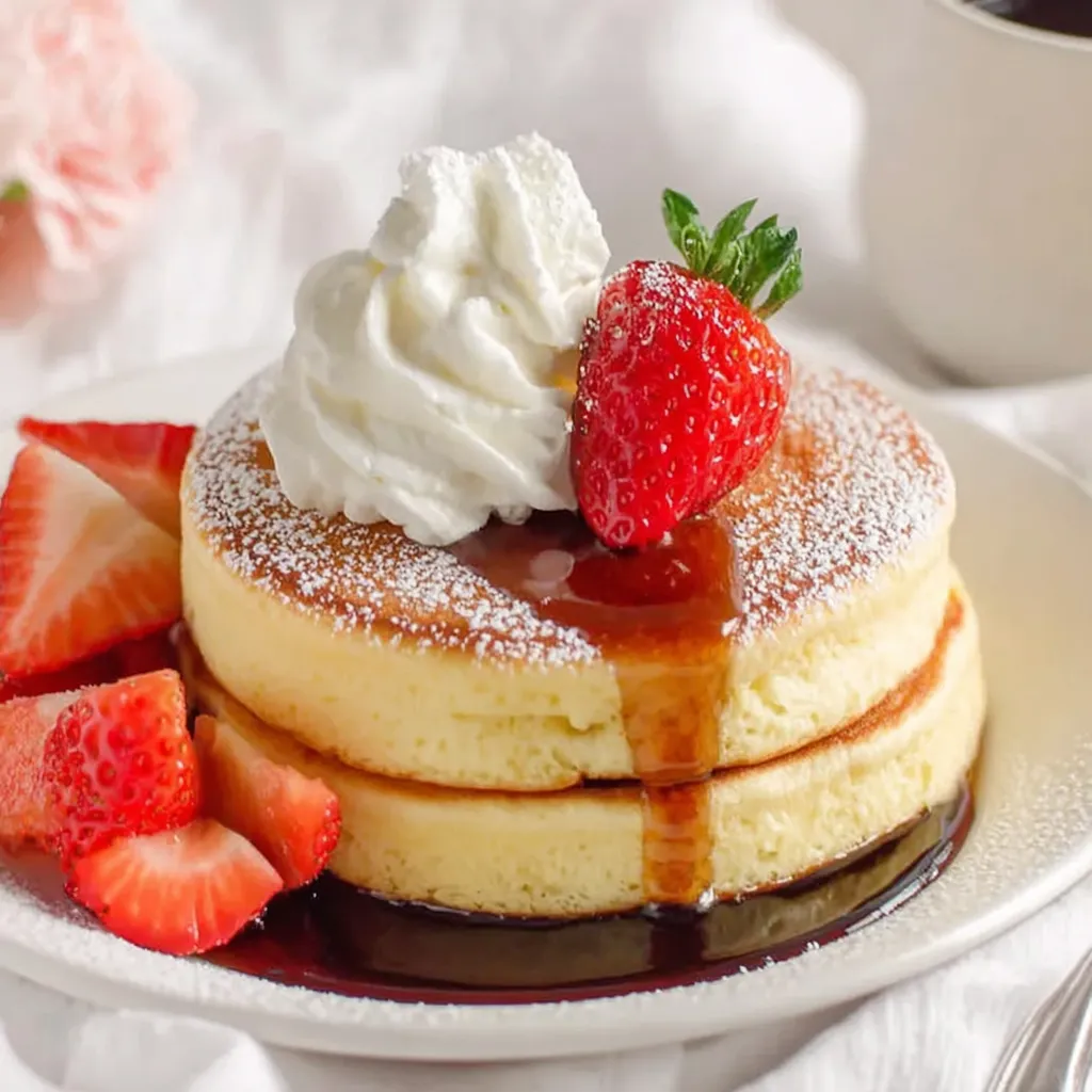 Fluffy Japanese Soufflé Pancakes