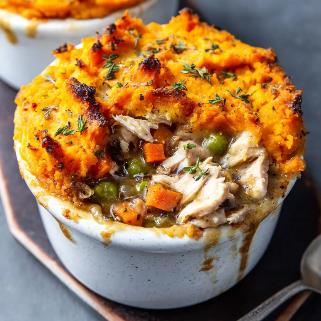 Turkey Mashed Potato Pot Pie
