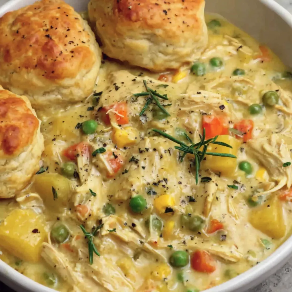 Slow Cooker Chicken Pot Pie