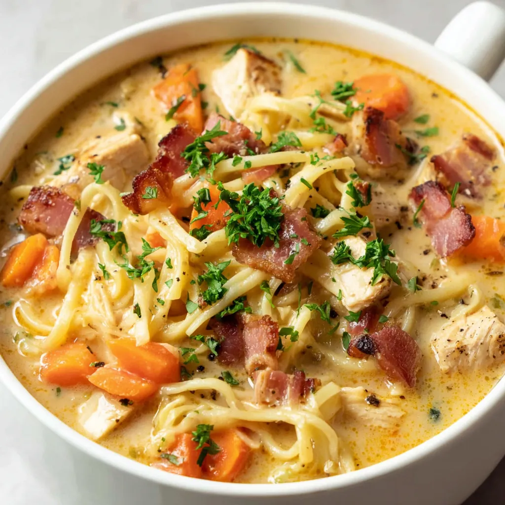 Crack Chicken Noodle Soup