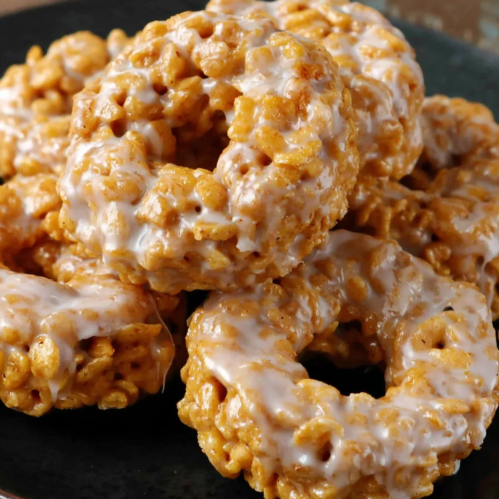 Easy Pumpkin Rice Krispies Donuts for the Sweetest Fall Treat