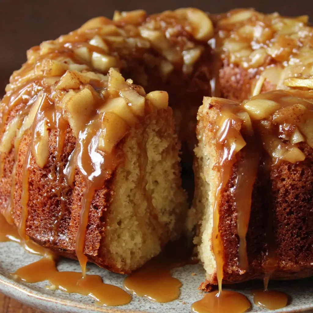 Classic Apple Bundt Cake with Caramel Glaze
