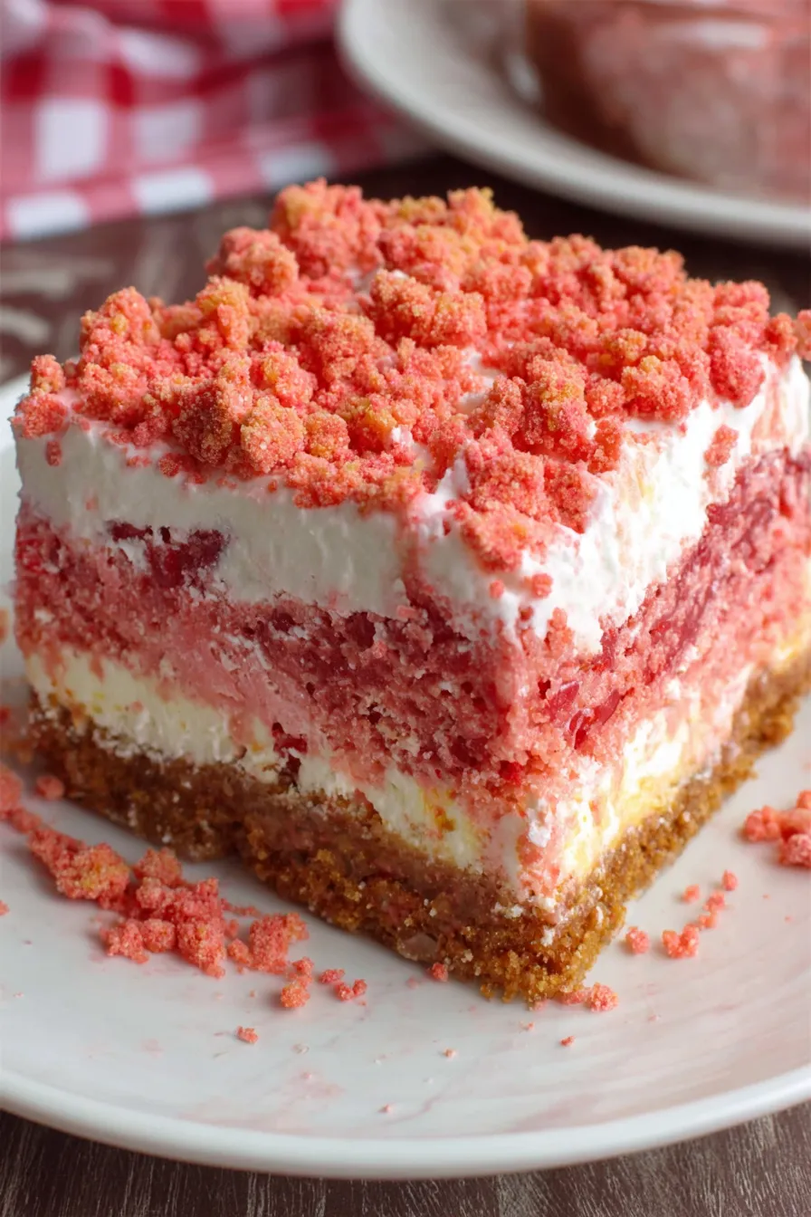 Close up of bar showing layers