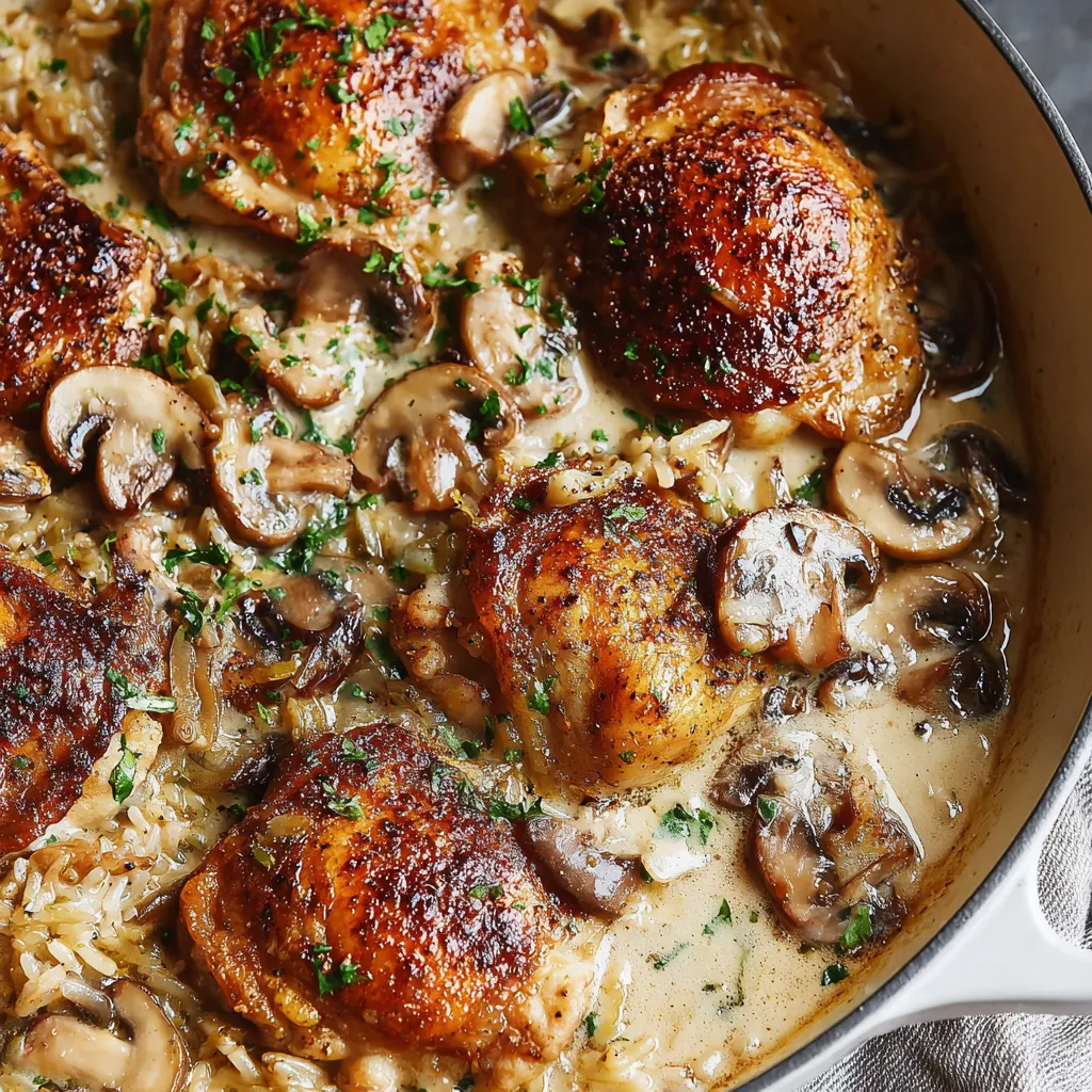 Smothered Chicken and Rice