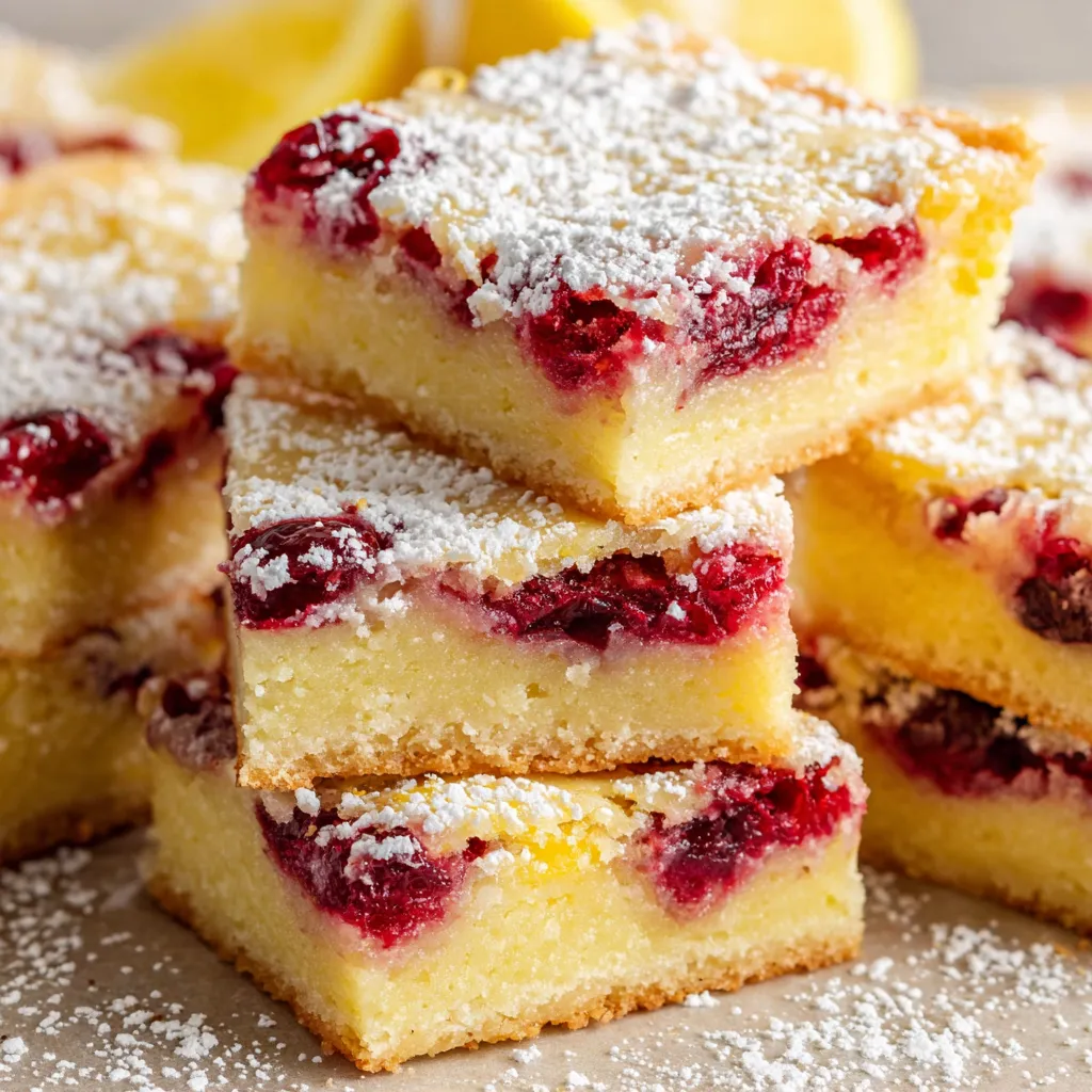 Cranberry Lemon Bars