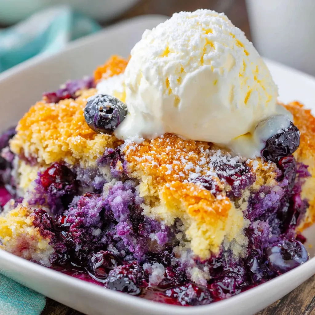 The Best Blueberry Cobbler