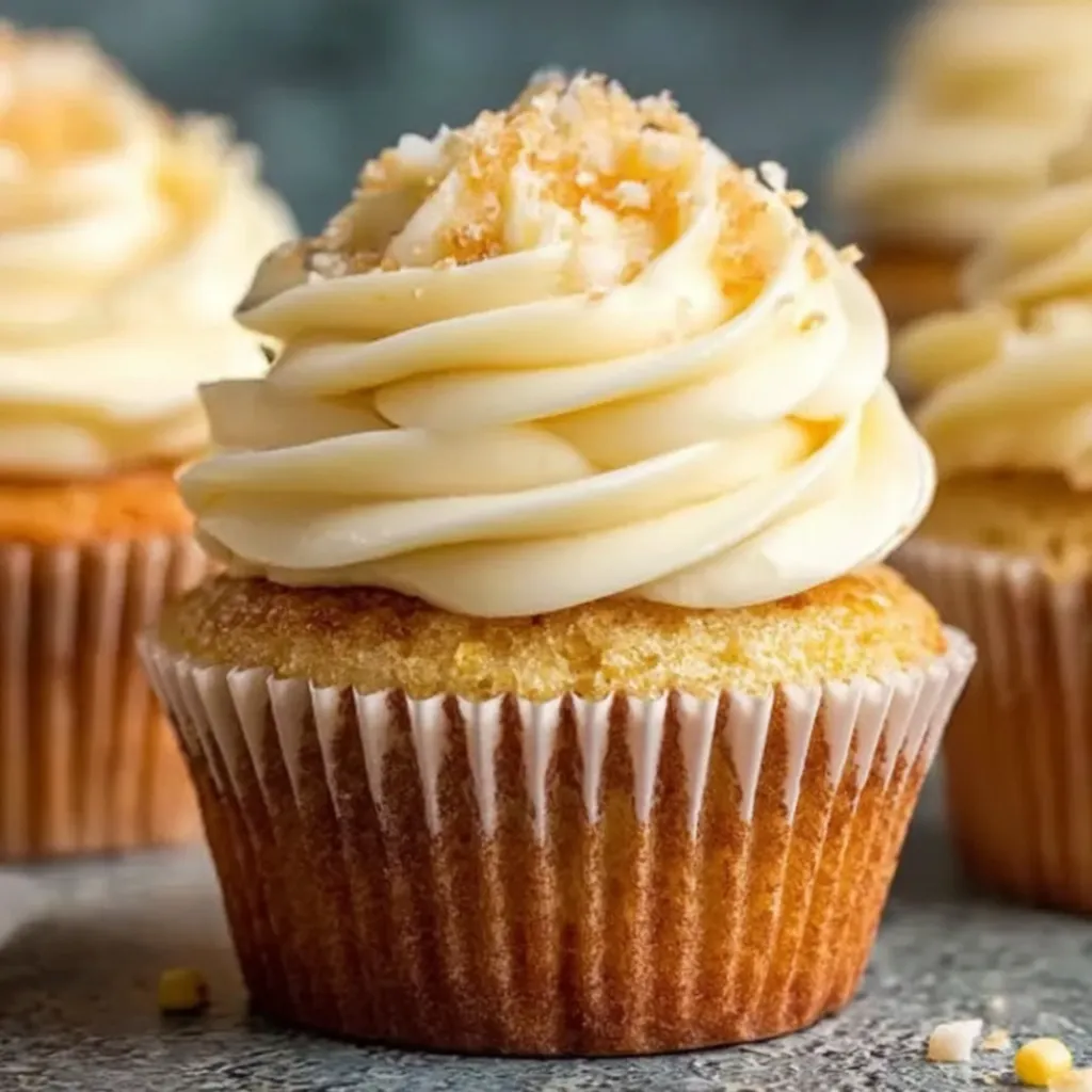 Fresh Corn Cupcakes with Brown Butter Honey Frosting