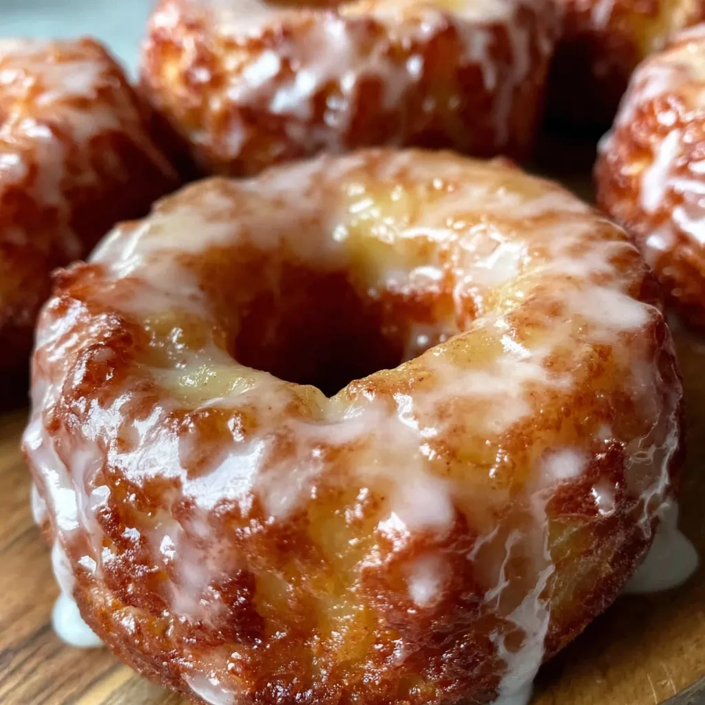 Baked Apple Donuts with Glaze