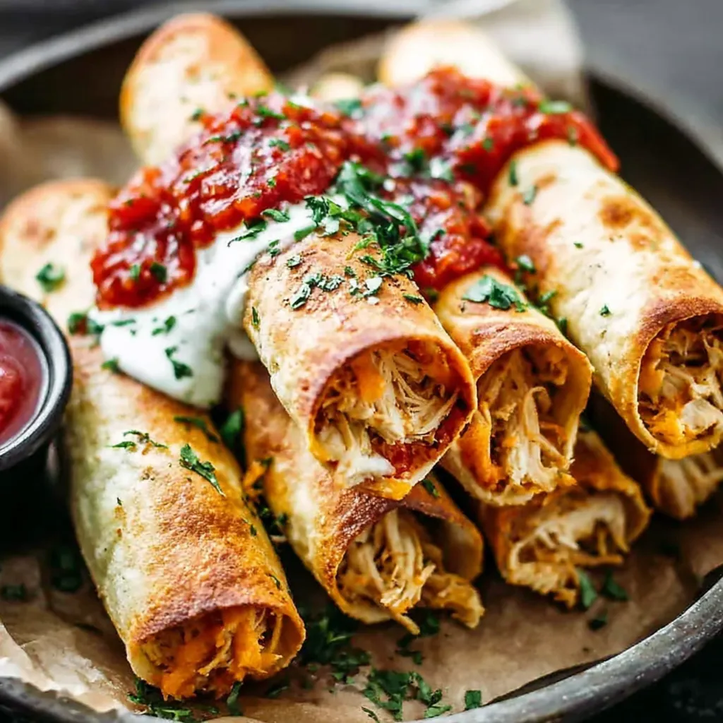 Crispy Chicken Taquitos