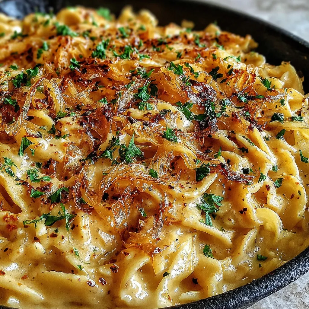 French Onion Creamy Pasta