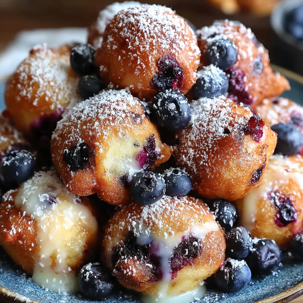 Baked Blueberry Fritter Bites